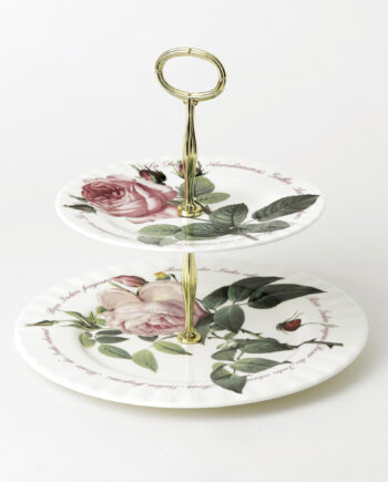 Soporte para dulces de 2 niveles "Redoute Rose"