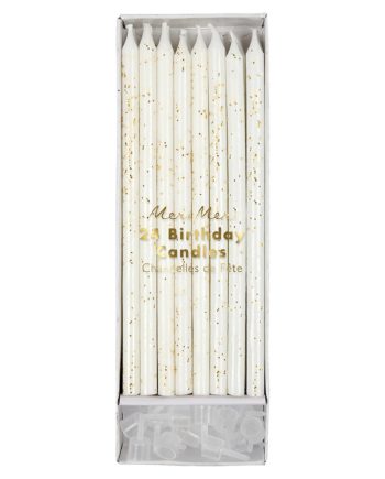 Velas marfil y dorado