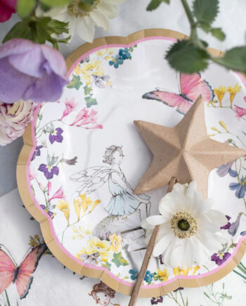 Platos de papel de Hadas